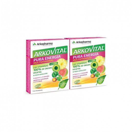 arkovital pura energia pack 2 x 30 comp