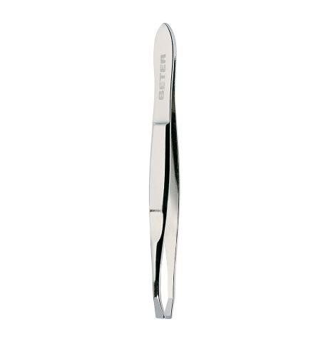 pinza de depilar punta cangrejo niquelada