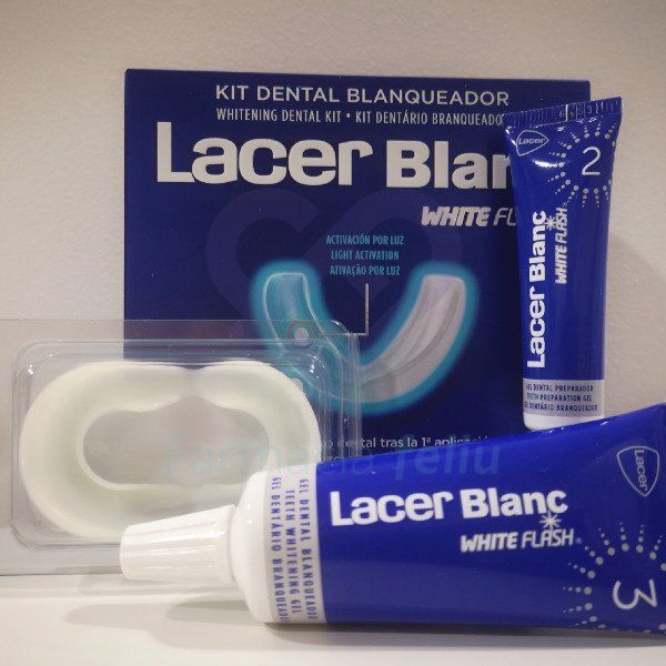lacer blanc white flash kit dental blanqueador