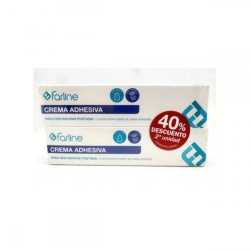 farline crema adhesiva dentaduras postizas duplo 2x40gg