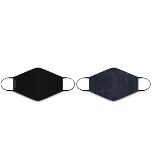 pack mascarilla tela adultos Negra Denim