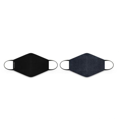 pack mascarilla tela 6 10 anos Negra Denim